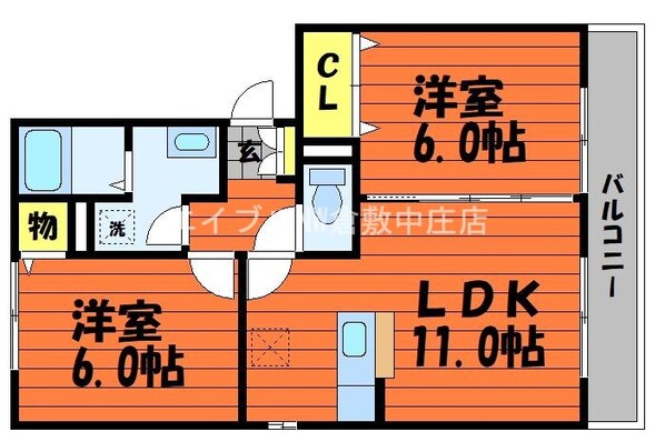 ボヌールＮの物件間取画像